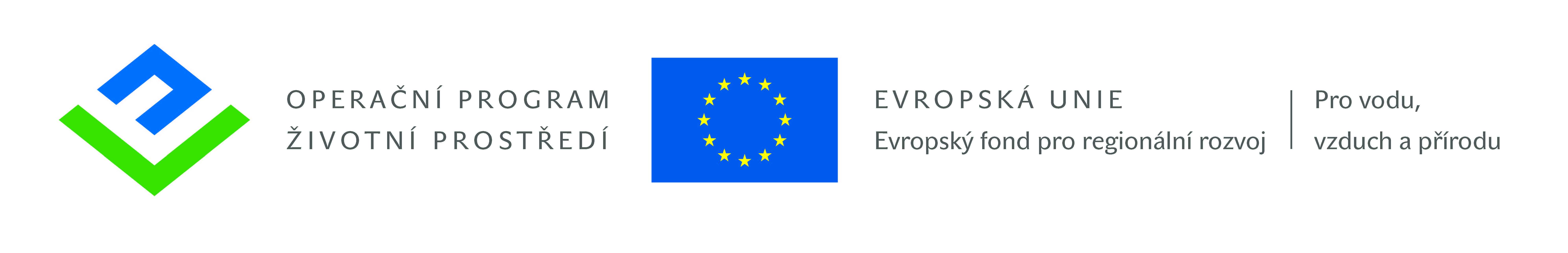 Logo OPŽP, ERDF